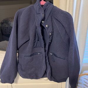 Navy Free People Hit the Slopes Jacket- Like new